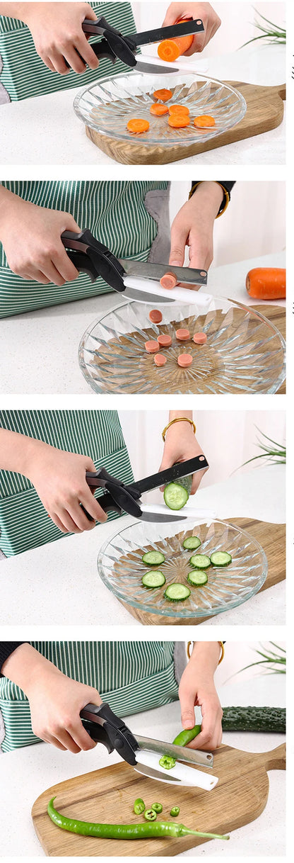 Chop Kitchen Scissors with Cutting Board