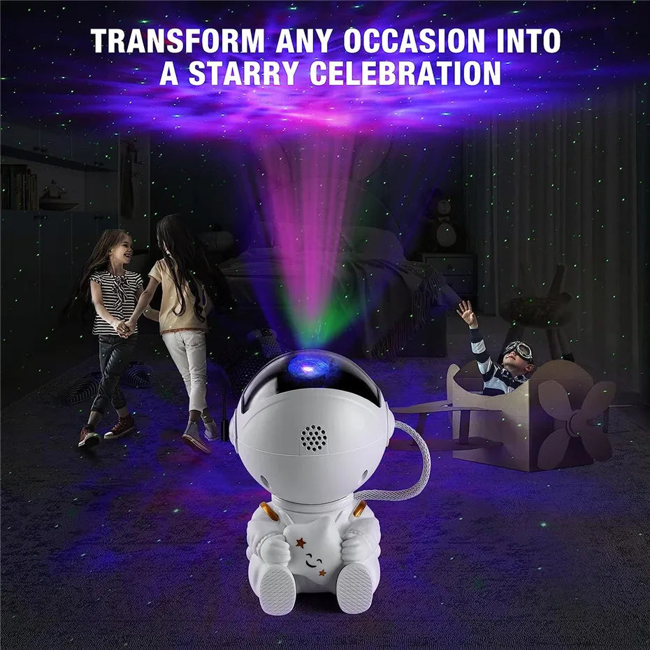 Star Projector Sitting Astronaut Galaxy Night Light