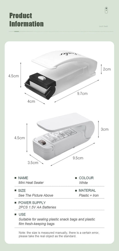 Plastic Heat Bag Sealer Food Packaging