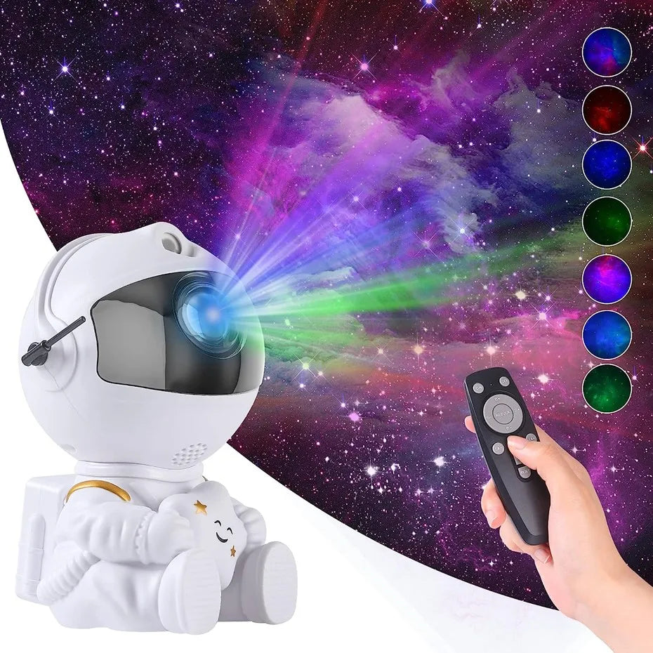 Star Projector Sitting Astronaut Galaxy Night Light