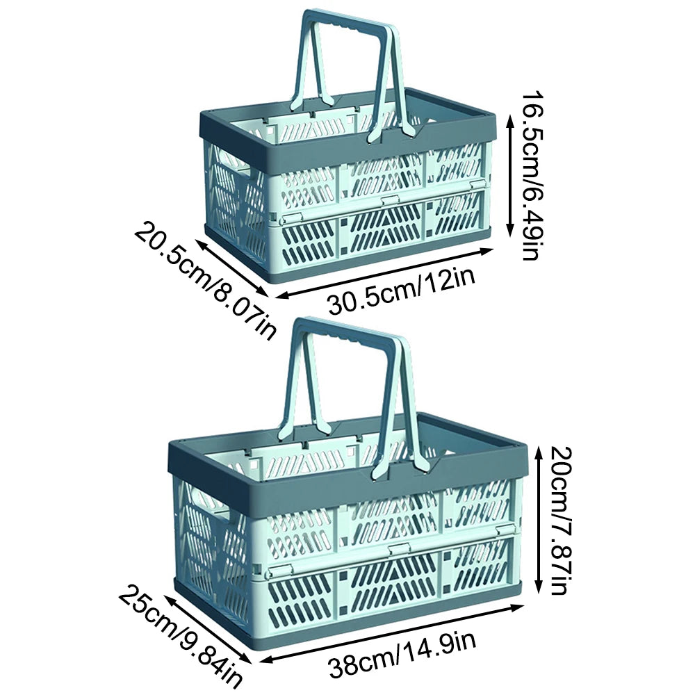 1pc Folding Portable Fruit And Vegetable Storage Basket