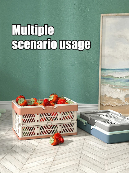 1pc Folding Portable Fruit And Vegetable Storage Basket