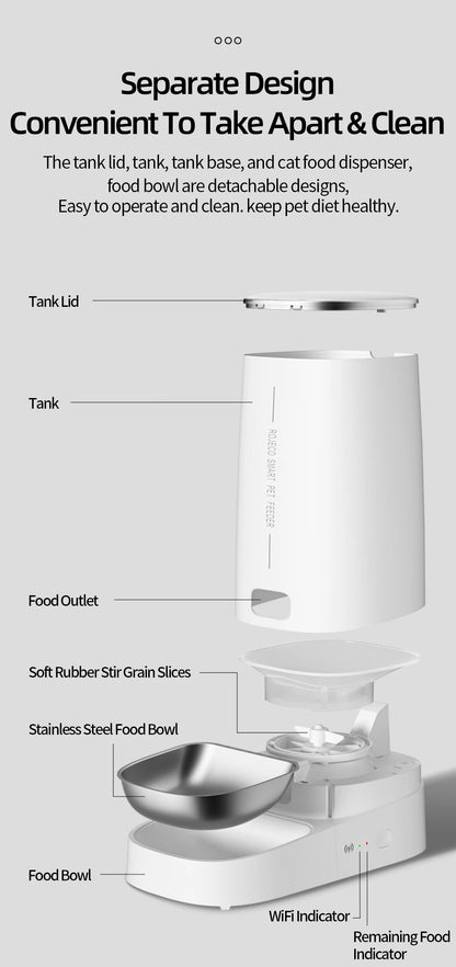 ROJECO Automatic Cat Feeder