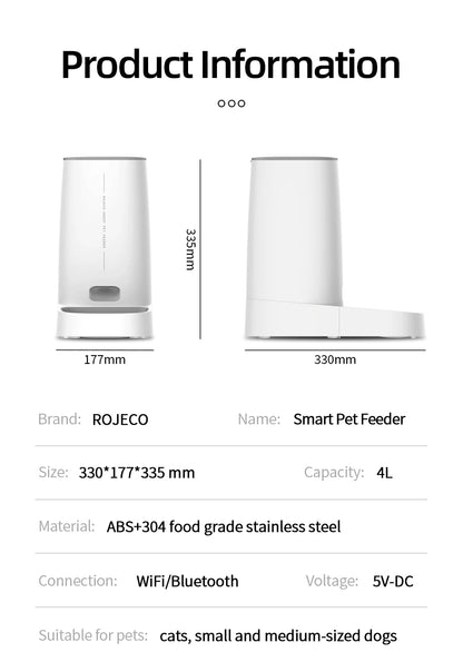 ROJECO Automatic Cat Feeder